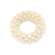 Perlenhaargummi in creme
