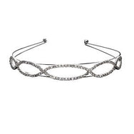 Haarreifen ellipse breit Strass