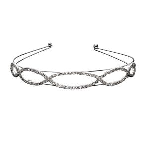 Haarreifen ellipse breit Strass