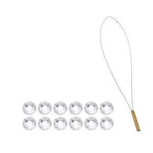Hair Piercing Strass Vorderseite