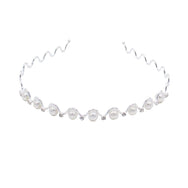 Haarreifen Diadem Strass Perle