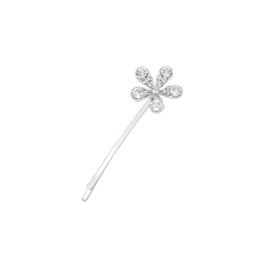 Haarklemmen Blume groß mit Strass 2er